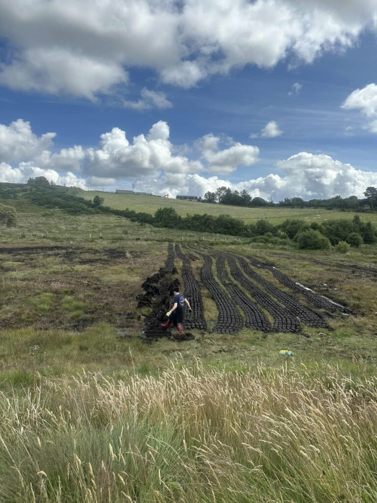 Cutting turf