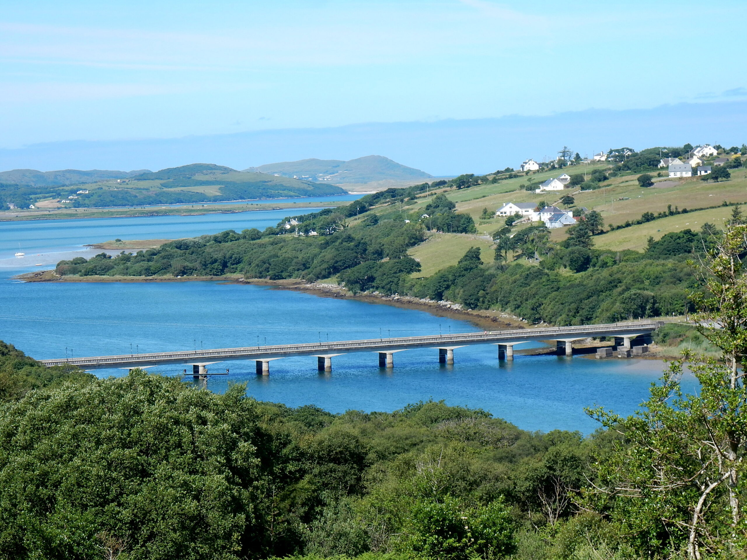 The Gweebarra Bridge between Glenties and Dungoe in County Donegal, Ireland.